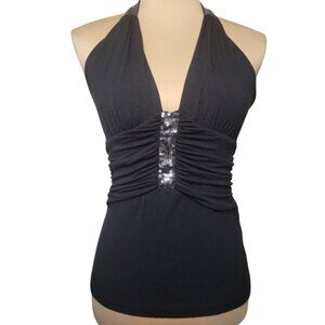Laundry by Shelli Segal Halter Top with Sequin Detail